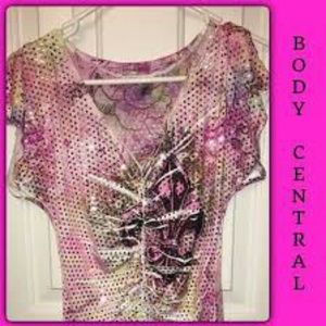 Sparkling pink pretty shirt.